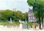 Maximilien Luce  - Bilder Gemälde - Luxembourg Garden