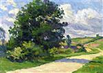 Maximilien Luce  - Bilder Gemälde - Moulineux, a Road