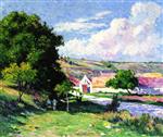 Maximilien Luce  - Bilder Gemälde - Moulineux, les Noyers d'Ezeaux