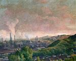 Maximilien Luce  - Bilder Gemälde - Panorama of Charleroi