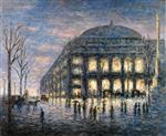 Maximilien Luce  - Bilder Gemälde - Paris, the Place du Théâtre du Châtlet