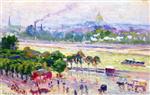 Maximilien Luce  - Bilder Gemälde - Paris, the Seine and the Place de l'Alma