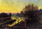 Bild:Paris, View of the Seine, Night