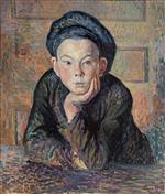 Maximilien Luce  - Bilder Gemälde - Portrait of a Boy