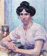 Maximilien Luce  - Bilder Gemälde - Portrait of a Woman