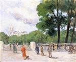 Maximilien Luce  - Bilder Gemälde - Quai Conte, Paris