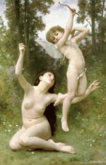 William Bouguereau  - Peintures - L´amour s´envole