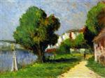 Maximilien Luce  - Bilder Gemälde - Rolleboise, Landscape