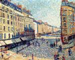 Maximilien Luce  - Bilder Gemälde - Rue Mouffetard, Paris