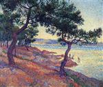 Maximilien Luce  - Bilder Gemälde - Saint Tropez, Les Canoubiers