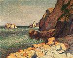 Maximilien Luce  - Bilder Gemälde - Sea and Rocks, Agay