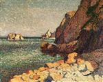 Maximilien Luce  - Bilder Gemälde - Sea and Rocks, Agay