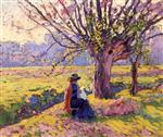 Maximilien Luce  - Bilder Gemälde - Seated Woman