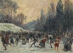 Maximilien Luce  - Bilder Gemälde - Skaters