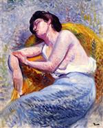 Maximilien Luce  - Bilder Gemälde - Sleeping Woman