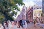 Maximilien Luce  - Bilder Gemälde - Street Scene in Paris
