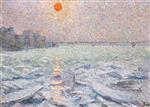 Maximilien Luce  - Bilder Gemälde - Sunshine on the Thames