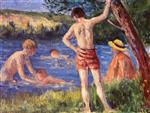 Maximilien Luce  - Bilder Gemälde - Swimming