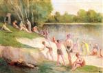 Bild:Swimming at Méricourt