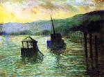 Maximilien Luce  - Bilder Gemälde - Sévres, The Flood