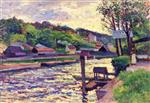 Maximilien Luce  - Bilder Gemälde - Tavern by the Water