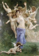 William Bouguereau  - Peintures - Le Guêpier