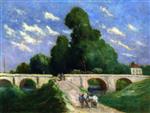 Maximilien Luce  - Bilder Gemälde - The Bridge over the Loing at Montargis