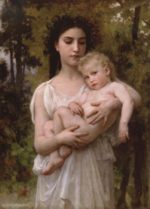 William Bouguereau  - Peintures - Le jeune frère