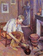 Maximilien Luce  - Bilder Gemälde - The Coffee