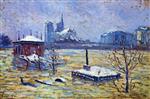 Maximilien Luce  - Bilder Gemälde - The Flood