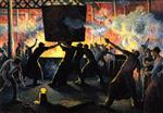 Maximilien Luce  - Bilder Gemälde - The Iron Foundry