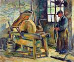 Maximilien Luce  - Bilder Gemälde - The Knife Grinder