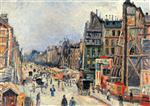 Maximilien Luce  - Bilder Gemälde - The Opening of the Rue Reaumur