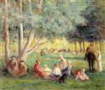 Maximilien Luce  - Bilder Gemälde - The Picnic