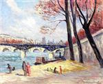 Maximilien Luce  - Bilder Gemälde - The Pont des Arts