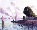 Maximilien Luce  - Bilder Gemälde - The Port of Amsterdam