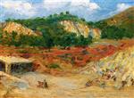 Maximilien Luce  - Bilder Gemälde - The Quarry