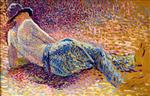 Maximilien Luce  - Bilder Gemälde - The Rest - Le repos de l´ouvrier