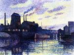 Maximilien Luce  - Bilder Gemälde - The Sambre, Marchiennes