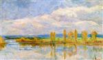 Maximilien Luce  - Bilder Gemälde - The Seine at Guernes