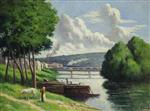 Maximilien Luce  - Bilder Gemälde - The Seine at Issy