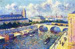 Maximilien Luce  - Bilder Gemälde - The Seine, Paris
