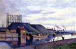 Maximilien Luce  - Bilder Gemälde - The Slag Heaps of Sacré Madame