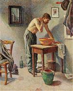 Maximilien Luce  - Bilder Gemälde - The Toilet