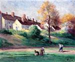 Maximilien Luce  - Bilder Gemälde - The Village of Saint-Ay