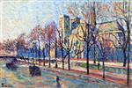 Maximilien Luce  - Bilder Gemälde - View from the Quay Montebello