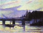 Maximilien Luce  - Bilder Gemälde - View of London (Cannon Street)