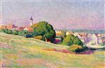 Maximilien Luce  - Bilder Gemälde - View of Mereville