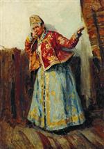 Konstantin Egorovich Makovsky - Bilder Gemälde - A Young Boyarina-3