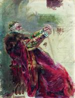 Konstantin Egorovich Makovsky  - Bilder Gemälde - Boyar